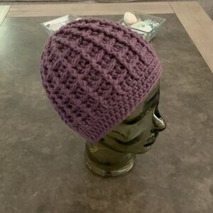 #3- HAND Crafted  Women's Beanie Lilac Purple
